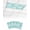 Mint, Aqua, White, variant on Fluorescent Light Covers for Ceiling Lights 1 Piece, Blue Coral Coastal Magnetic Classroom Light Covers 4x2 Feet, Summer Nautical Ocean Beach Fluorescent Ceiling Filters for Office Classroom