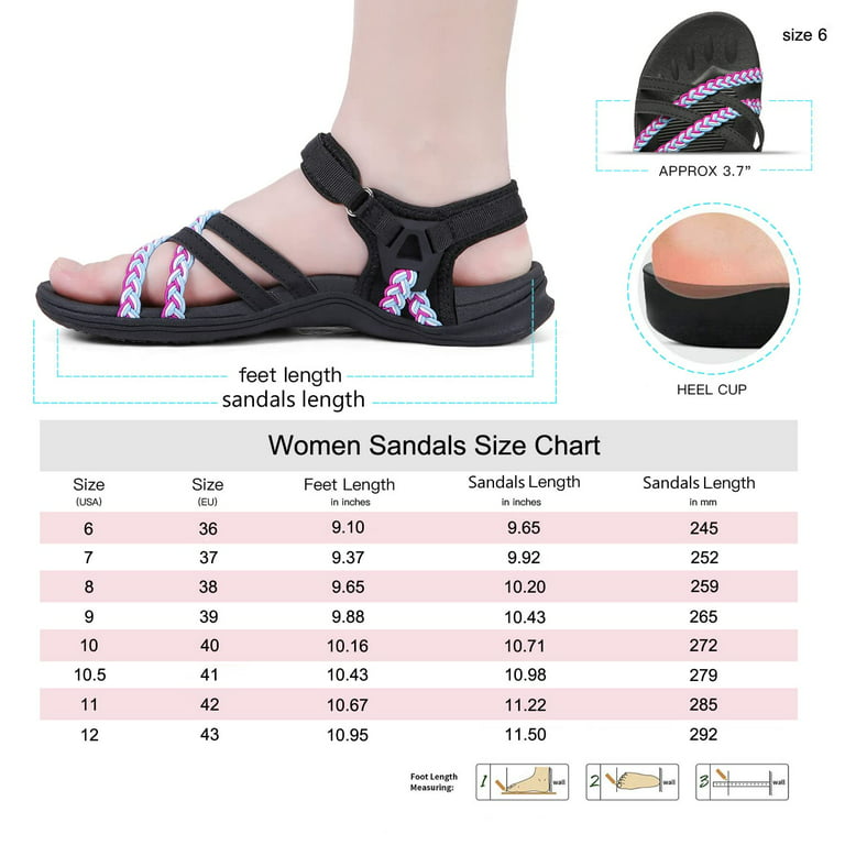  Viakix Orthotic Sandals for Women - Comfortable Arch Support  Sandals for Flat Feet, Plantar Fasciitis, Walking, High Arch Orthopedic  Flip