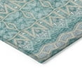 thumbnail image 4 of Addison Rugs Chantille Indoor/Outdoor Transitional Moroccan Teal Washable Rectangle Rug, 5' x 7'6", 4 of 6