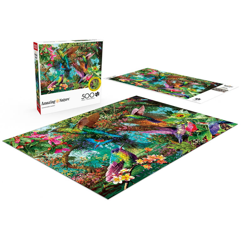 Buffalo Games - Amazing Nature - Hummingbird Garden - 500 Piece Jigsaw Puzzle