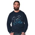 thumbnail image 5 of Smurf Cartoon Character Graffiti Vibe Sweatshirt for Men or Women Brisco Brands S, 5 of 6