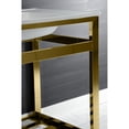 thumbnail image 2 of Kingston Brass VWP3122W4A2 Quadras 31" Ceramic Console Sink with Steel Base and Shelf (4-Inch, 3-Hole), White/Polished Brass, 2 of 7