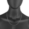 thumbnail image 3 of 1.8mm .925 Sterling Silver Diamond-Cut Round Diamond-Cut Bead Chain Necklace, 20 inches + Gift Box, 3 of 7