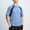 #351-Blue, variant on Mens Short Sleeve Running Shirt Solid Color Color Block Reflective Quick Dry Stretchy Breathable Round Neck for Outdoor Gym Fitness Gift