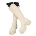 thumbnail image 3 of Women's Mid-Calf Winter Boots with Round Toe and Thick Flat Sole for Pure Autumn Style Comfortable Walking Footwear, 3 of 7