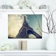 thumbnail image 1 of Paris Paris Eiffel TowerVintage View from Ground - Cityscape Canvas Print, 1 of 3