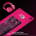 thumbnail image 4 of SteelSeries QcK Heavy Gaming Mousepad — Thicker, Non-Slip Silicone Rubber Base, Optimized for Gaming — XXL Size 900 mm x 400 mm x 4 mm — Magenta, 4 of 7