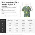 thumbnail image 5 of Gukieu Cute Yoga Frogs Print Men's Short-sleeved Shirts, Button-down Pocket Shirts, T-shirts, Beach Vacation Travel Summer Clothing-4X-Large, 5 of 5