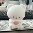 thumbnail image 6 of ​Pinch Me Bear Night Light - Squishy Silicone LED Lamp - Valentine's Day Couple Gift with Gift Box & Lafite Grass (7.4cm, Battery-Powered)​​ color, 6 of 9