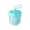 Blue, variant on Portable Fruit Cup With Strainer | Portable Fruit Container | 600ml Leak-Proof Cup With Removable Colander | For Home Picnic Camping Salad Snack Cleaning Prep Watermelon Tomato Berry