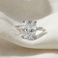 thumbnail image 2 of Pompeii Certified 5Ct Cushion Solitaire Diamond Engagement Ring Lab Grown (F/G,VS1-VS2), 2 of 4