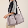 thumbnail image 6 of URSOFINE Duffle Bag with Shoes Compartment, Foldable Travel Duffel Bags for Men Women, Packable Travel Bag Waterproof Overnight Weekender Bags with Trolley Sleeve, 6 of 9