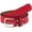 Scarlet Red, variant on Leather Sports Belt: Pro-Style Uniform Belt for Baseball & Softball (1.5") | Navy, Size 40