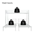 thumbnail image 4 of SESSLIFE Twin Size Metal Triple Bunk Bed, Twin Over Twin Triple Bunk Bed Can be Separated into 3 Twin Metal Beds, White, 4 of 5