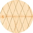 thumbnail image 1 of Ahgly Company Indoor Round Solid Orange Modern Area Rugs, 7' Round, 1 of 4