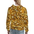 thumbnail image 7 of Cauagu Bright Shiny Golden for Women's Hooded Sweatshirts Pullover Hoodie for Women Fall Workout Sweat Long Sleeve Preppy Sweatshirts-X-Large, 7 of 7
