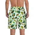 thumbnail image 3 of Naloa Green Avocado (2) Men's Beach Shorts, Surfing shorts, Swim trunks, Quick Dry Swim Trunks for Surfing Beach Fun - Small, 3 of 9