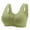 Green, variant on Women Fashion Casual Breathable Tube Button Down Top Bra Underwear Without Steel Ring Gathering Wireless Full Coverage Bras for Women