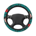 thumbnail image 6 of XMXT Coconut Trees Sun Pattern Steering Wheel Cover, Elastic Non-Slip Universal Fit Car Decor Accessories Protector for Auto SUV Trucks, 6 of 8