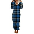 thumbnail image 2 of Taqqpue Womens Fleece Onesies Pajamas Jumpsuit Winter Keep Warm Sherpa Romper Sleepwear One Piece Zipper Hooded Playsuit Loungewear for Women, 2 of 6