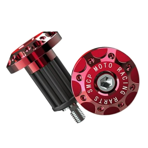 Tapones Manillar Motocicleta Hierro - Par De Contrapesos, Protección Contra Golpes, Diseño Ergonómico, Compatibilidad Universal
