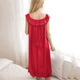 thumbnail image 6 of HomeGardon Nightgowns for Women,Summer Dresses Women Lace Homewear Ice Silk Sleeveless Nightdress Nightdress, 6 of 8