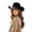 Z72-Black, variant on Western Cowboy Hat for Women and Men, Classic Unisex Wide Brim Shapeable Headwear with Decorative Belt Buckle, Lightweight Sun Protection Hat