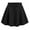 Black, variant on Girls Casual Summer Skirt with Bow Solid Color Athletic Tennis Skirt for Tweens and Teens Stretchy Waistband Playwear