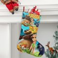 thumbnail image 2 of El Libro de la Selva Tema: Calcetines de Navidad, fino lino blanco para colgar en escaleras y chimenea, decoración navideña para el hogar, regalo de Navidad.54cm×38cm, 2 of 5