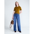 thumbnail image 3 of Free Assembly Women's and Women's Plus Cozy Yarn Sweater Tee with Short Sleeves, Sizes XS-4X, 3 of 6