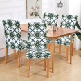 thumbnail image 2 of Yayeee 2 Pack Dining Chair Covers Stretch Parson Chairs Slipcovers Seat Protector, Gold Geometric Pattern, 2 of 6