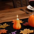 thumbnail image 4 of olkpmnmk Hand Poured Pumpkin Gourd Shaped Scented Soy Wax Mini Candles Bulk, Fall Thanksgiving Halloween Decorative Tealight Candle, Pumpkin Candles for Table Bedroom Bathroom Indoor Home Decor, 4 of 4