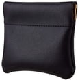 thumbnail image 3 of Travelambo Leather Squeeze Coin Purse Pouch Change Holder For Men & Women 2 pcs set (Black), 3 of 5