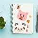 QILIN 12Pcs DIY Stickers Toy Cartoon Chick Cow Pig Sheep Eyes Nose