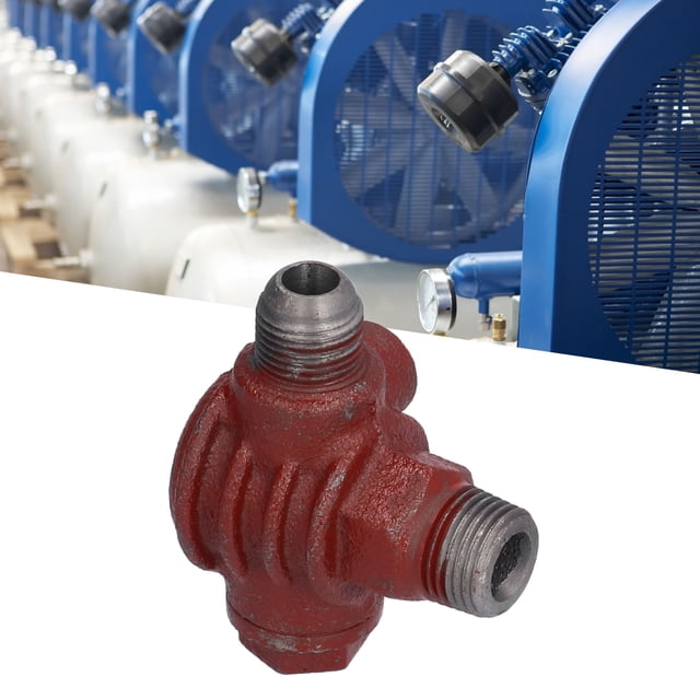 Domqga Check Valve 1/2 Inch Cast Iron Unidirectional Piston Type Low Resistance Backflow Prevention 3 Way Air Compressors Parts,Air Compressors Accessories,Cast Iron Check Valve