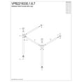 thumbnail image 6 of Kingston Brass VPB2218330 Dreyfuss Stainless Steel Console Sink Leg, Matte Black, 6 of 7