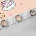 thumbnail image 4 of Feelyou Dreamy Cute Unicorn Curtains Pack of 2 (42x84 Each) for Child, Moon Cloud Sky Curtains Blackout, Kawaii Cartoon Animal Bedroom Curtains, Blackout Curtains Bedroom Decor, 4 of 6