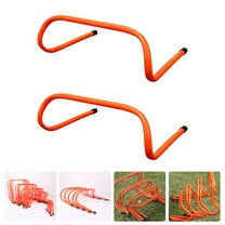 FENGGUIQU 2Pcs Convenient Red Training Hurdles Plastic Hurdles for Football Soccer Running Workouts