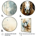 thumbnail image 3 of Designart "Saddlebound Cowboys with Horses" People Framed Wall Art - Southwestern Blue Cowboys Entryway Framed Wall Art Print, 3 of 6