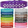 thumbnail image 4 of Dog, Puppy and Pet Designer Croc Collar, "Sprinkles Clear Jewel Rimsets", 4 of 4