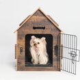 thumbnail image 5 of Dog House Indoor for Small Dogs or Cats, Cozy Wooden Design, Small Indoor Bed House, with Air Vents and Elevated Floor Warm Dog Cave, 5 of 14