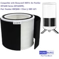 thumbnail image 2 of Replacement True HEPA Filter Kit Compatible with Honeywell HPA830 Series HEPA Air Purifier HPA830W, Part Number HRFJ830 / Filter J & HRF-AP1,H13 True HEPA + 2 Carbon Pre-Filters, 2 of 6