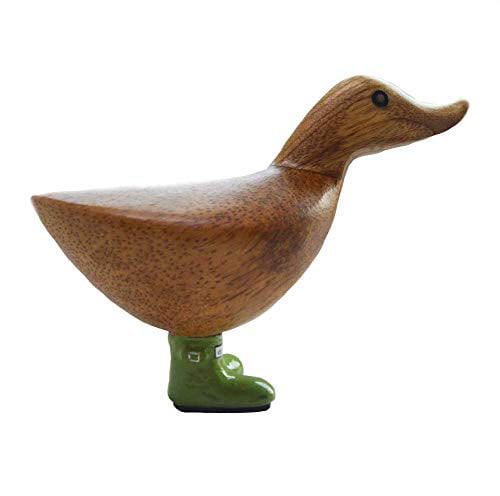 Solid Green Boots DCUK The Duck Company Natural Welly Ducky Small 