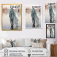 thumbnail image 4 of Designart "Radiance in Arabic Woman's Walk II" Fashion Canvas Wall Art - Glam Blue Woman Arabic Living Room Canvas Art, 4 of 6
