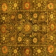 thumbnail image 1 of Ahgly Company Indoor Square Oriental Yellow Traditional Area Rugs, 6' Square, 1 of 4