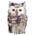 thumbnail image 2 of Standing Owl Christmas Figure - 7" - Ash Gray and White, 2 of 5