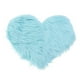 thumbnail image 1 of 40x50cm Alfombra de felpa suave en forma de corazón en forma de corazón Alfombra para sala de estar Dormitorio Habitación para niños (azul claro), 1 of 5