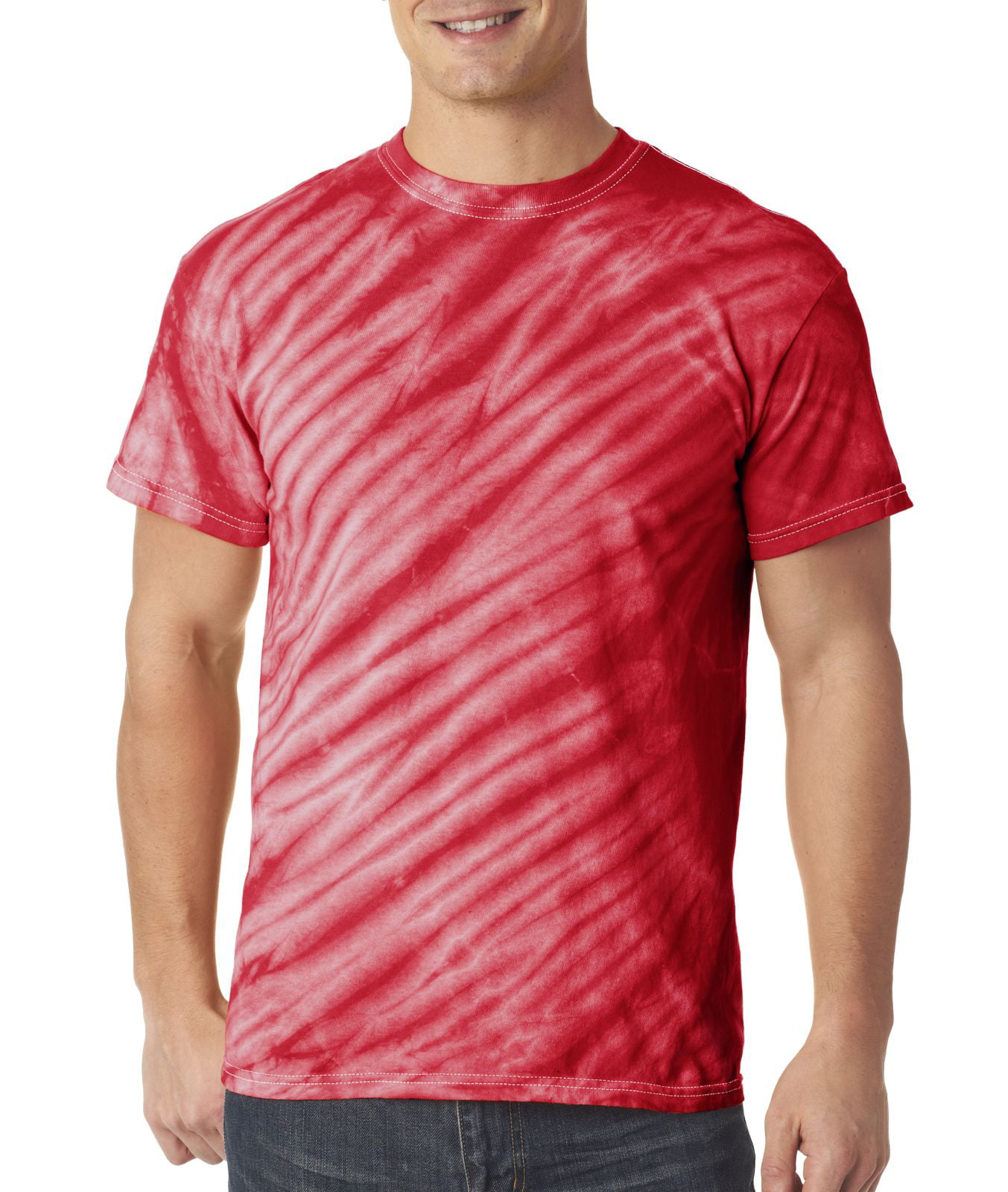 Gildan - Gildan Tie Dye Tiger Stripe Tee Basic T-Shirt Unisex 95 ...