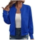 thumbnail image 2 of Sudadera informal de manga larga con capucha y chaquetas para mujer Sudadera holgada de manga larga con cremallera Chaqueta informal de béisbol de punto grueso Chaqueta de poliéster para mujer, 2 of 7