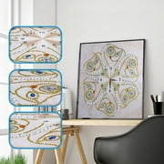 Lanhui Diamond Painting Clock Kits 5D Diamond Painting Wall Clock Art Craft,DIY